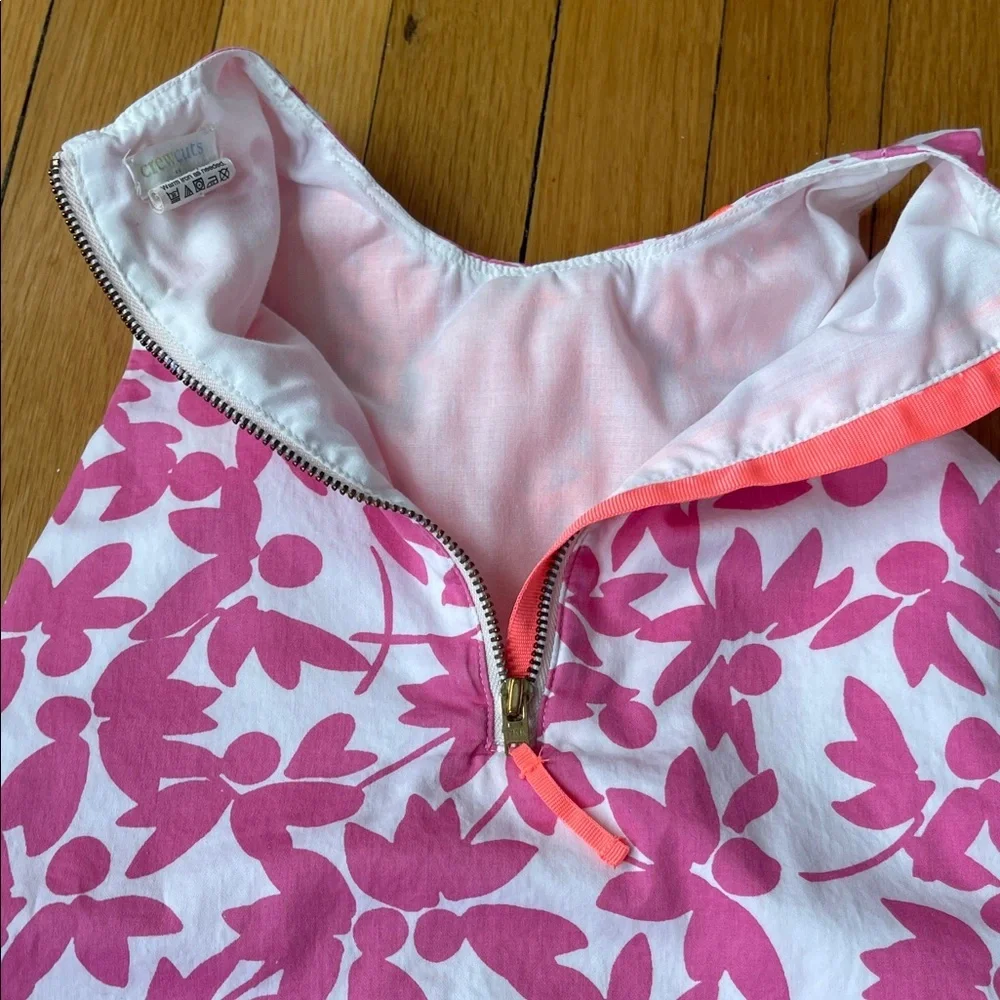 Crewcuts size 4 pink/orange shift dress